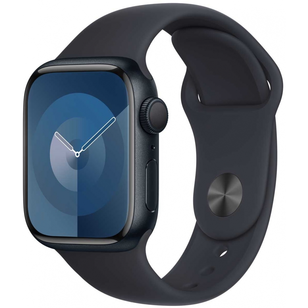 Apple Watch Series 9 GPS 41mm | S9 SiP晶片 | 64GB容量 | 跌倒偵測 (午夜暗色鋁金屬錶殼/午夜暗色運動錶帶)