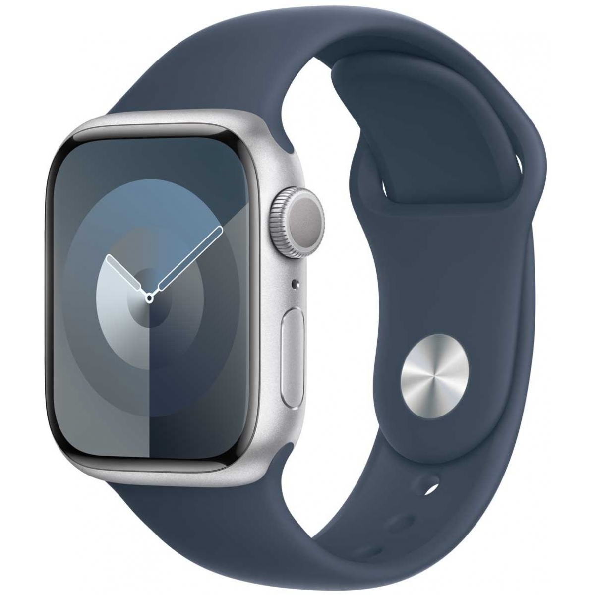 Apple Watch Series 9 GPS 41mm (銀色鋁金屬錶殼 / 藍色運動錶帶 M/L)