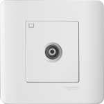 Schneider Electric 施耐德電氣 E8431TVM_WE Zencelo 單位電視天線主板插座 (凝白)