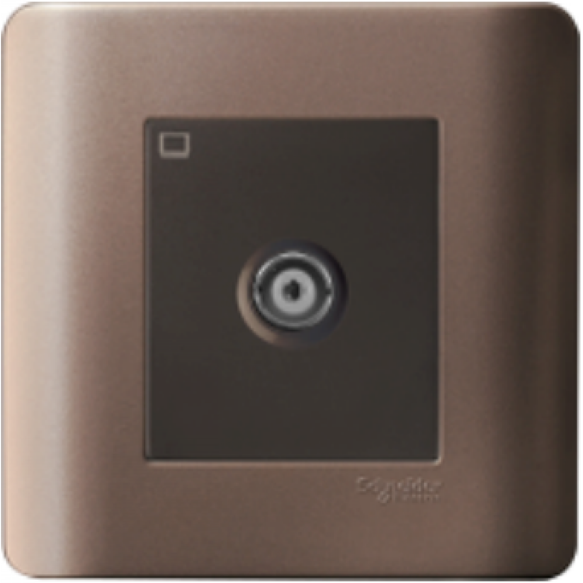 Schneider Electric ZENcelo E8431TVS_SZ 單位電視天線副板插座 (銀銅) | BS 3041標準