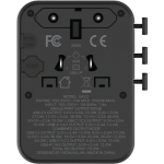 Momax 1-World²+ UA22UKL2 70W GaN旅行插座 | 雙AC五USB | 全球通用