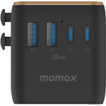 Momax 1-World²+ UA22UKL2 70W GaN旅行插座 | 雙AC五USB | 全球通用