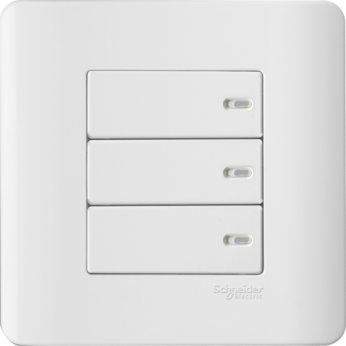 Schneider Electric ZENcelo 16AX三位雙控平觸開關掣 (凝白)