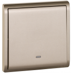 Schneider Electric 施耐德電氣 E8231L2F_WG_C5 Pieno 16AX 單位雙控開關掣連螢光指示 (沉醉金)