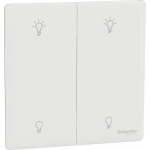 Schneider Electric 施耐德電氣 NUX32RUD250_PW Unica X 250W 兩位雙控光暗掣 (皎月白)