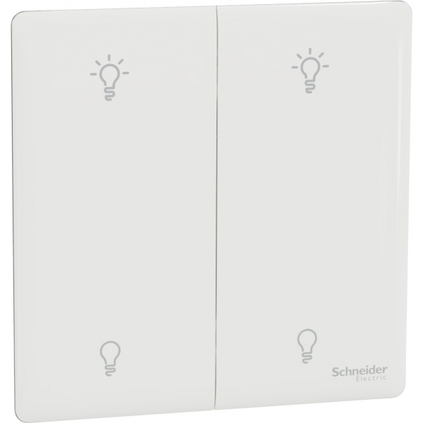 施耐德電氣 Schneider Electric NUX32RUD250_PW Unica X 兩位雙控光暗掣 (皎月白)