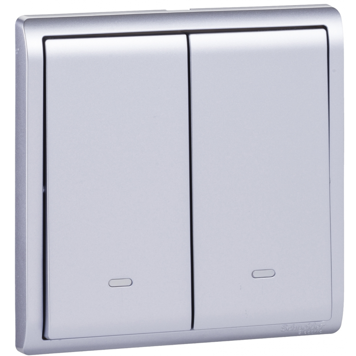 施耐德電氣 Schneider Electric Pieno 16AX 兩位單控開關掣連螢光指示 (薰衣草銀)