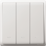 Schneider Electric 施耐德電氣 E8233L1F_WE_C5 Pieno 16AX 三位單控開關掣連螢光指示 (凝白)