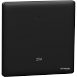 Schneider Electric 施耐德電氣 NUX31D20N_JB Unica X 20A 單位雙極開關掣連LED指示燈 (曜石黑)