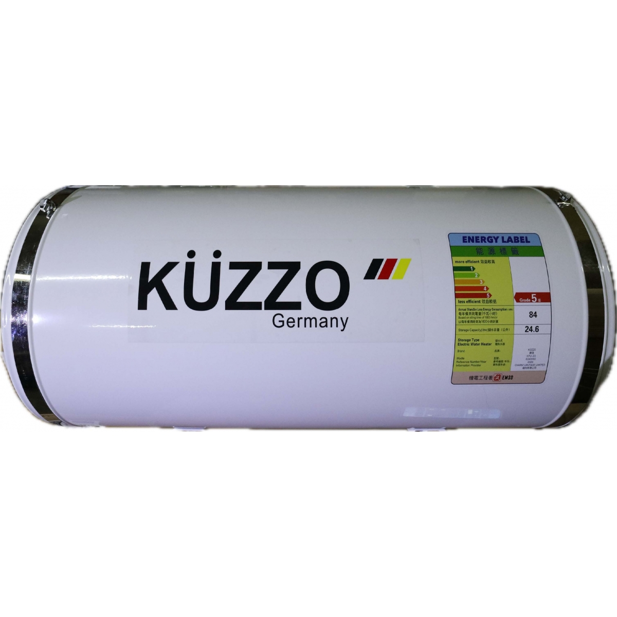 Kuzzo 德國德信 KPU-23 23升 3.0kW 中央系統電能熱水器 (左排氣)