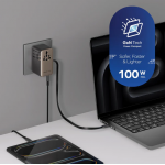 Momax 1-World²⁺ UA25UKD 100W 伸縮充電線四接口旅行充電插座 (鈦色)