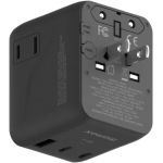 Momax 1-World² UA26UKD 20W 三接口旅行充電插座 (黑色)