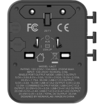 Momax UA27UKD 1-World² 35W 五接口旅行充電插座 (黑色) - GaN技術
