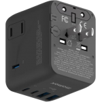 Momax UA27UKD 1-World² 35W 五接口旅行充電插座 (黑色) - GaN技術