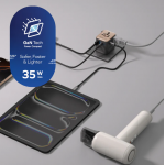 Momax UA27UKL2 1-World² 35W 五接口旅行充電插座 (砂岩色) - GaN技術