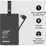 Momax BR16D 1-Power Badge+ 移動電源 Find My 全球定位器