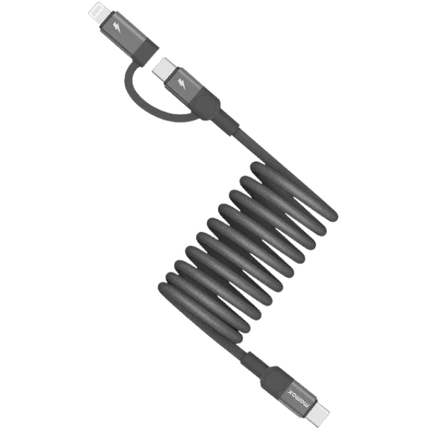 Momax DL60D Mag.Link 磁吸連接線 (2米) - USB-C to C & Lightning 60W