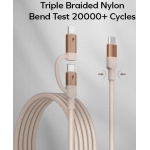 Momax DL58L2 Mag.Link 磁吸連接線 (1米) - USB-C to C & Lightning 60W