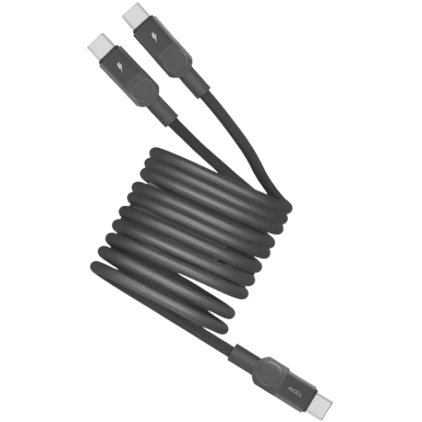 Momax DC56D Mag.Link 磁吸連接線 (2米) - 100W USB-C to 雙USB-C