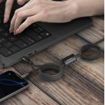 Momax DC56D Mag.Link 磁吸連接線 (2米) - 100W USB-C to 雙USB-C