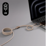 Momax DC56L2 Mag.Link 磁吸連接線 (2米) - 100W USB-C to 雙USB-C