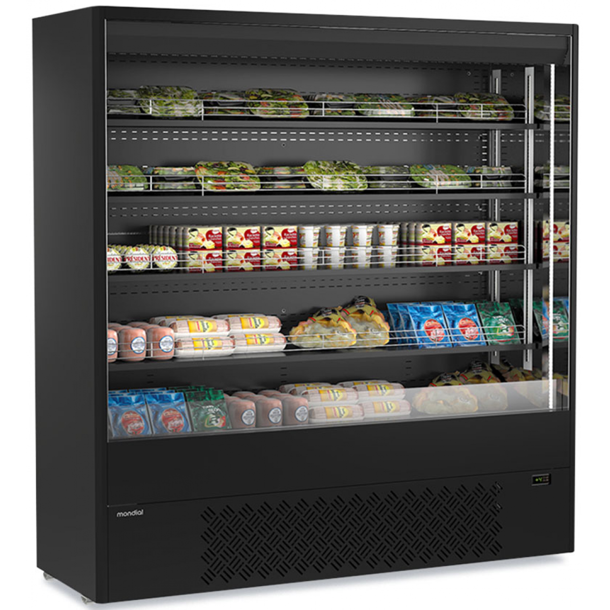 Mondial Framec MURALES 19 B 954公升 意大利風冷超市冷藏櫃 (黑色)