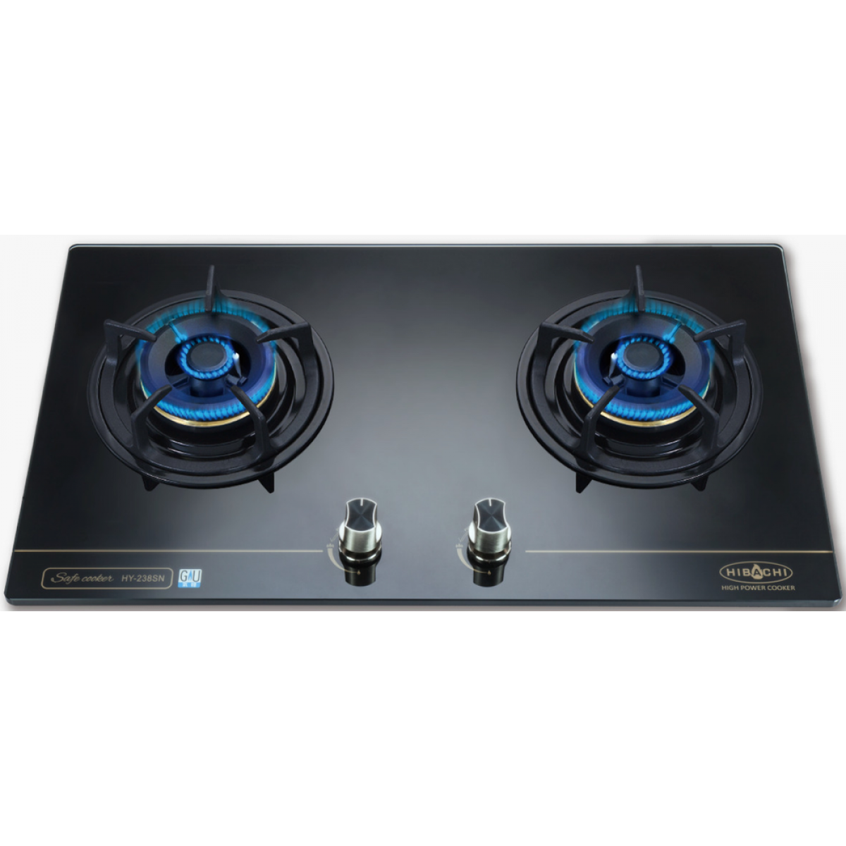 Hibachi HY-238TG 75厘米蓮芯火嵌入式雙頭煤氣爐