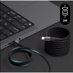 Momax DC71D Mag.link 240W USB-C 磁吸快充數據線 (2米)