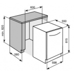 Baumatic BDWI619 60厘米嵌入式洗碗碟機 (14套碗碟, 44dB)