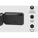 Momax SR51D 1-Wallet 磁吸可調式支架卡夾 (深灰色)