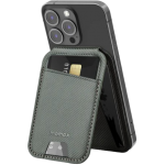 Momax SR29E 1-Wallet 磁吸卡片套支架 (灰色碳纖紋)