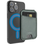 Momax SR29E 1-Wallet 磁吸卡片套支架 (灰色碳纖紋)