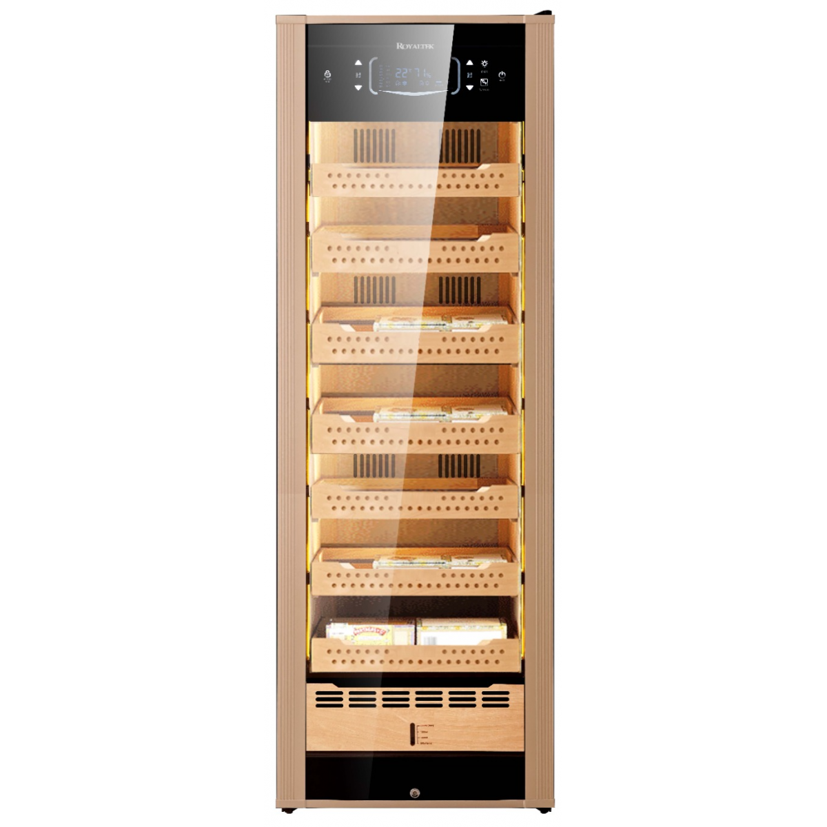 ROYALTEK RT168UC-FC Signature系列 雪松木內格恆濕恆溫雪茄櫃