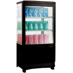 Verygood RT-58L(1R) 61公升 四邊玻璃冷藏展示櫃 (黑框款)