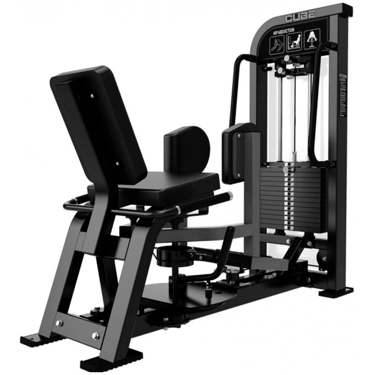 Cube KT-025 髖外展+內收雙功能訓練機：一機兩用，打造蜜桃臀與腿縫