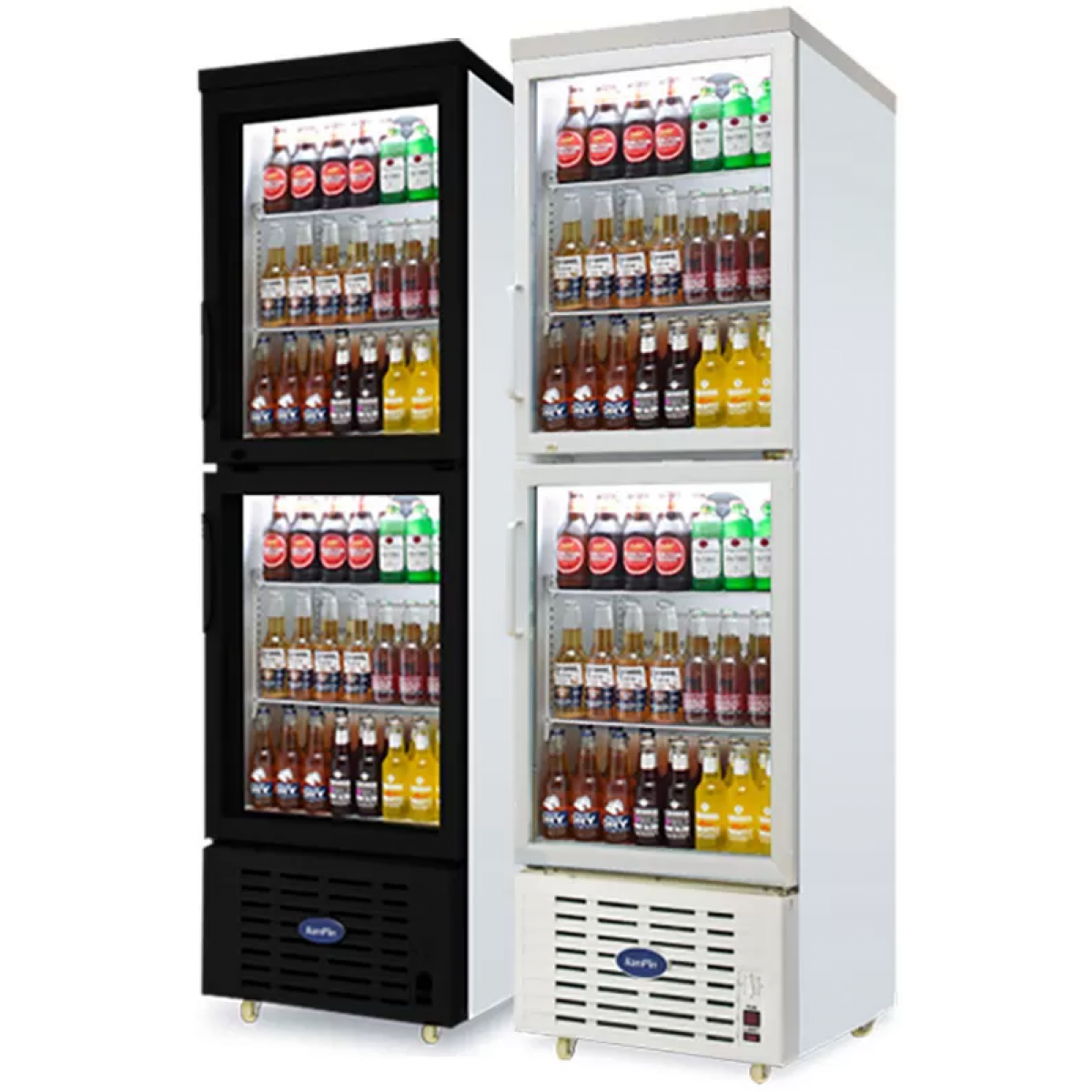 Luen Pun 聯品 LG4-318F-2 318公升立式上下門冷藏展示櫃 (黑框)