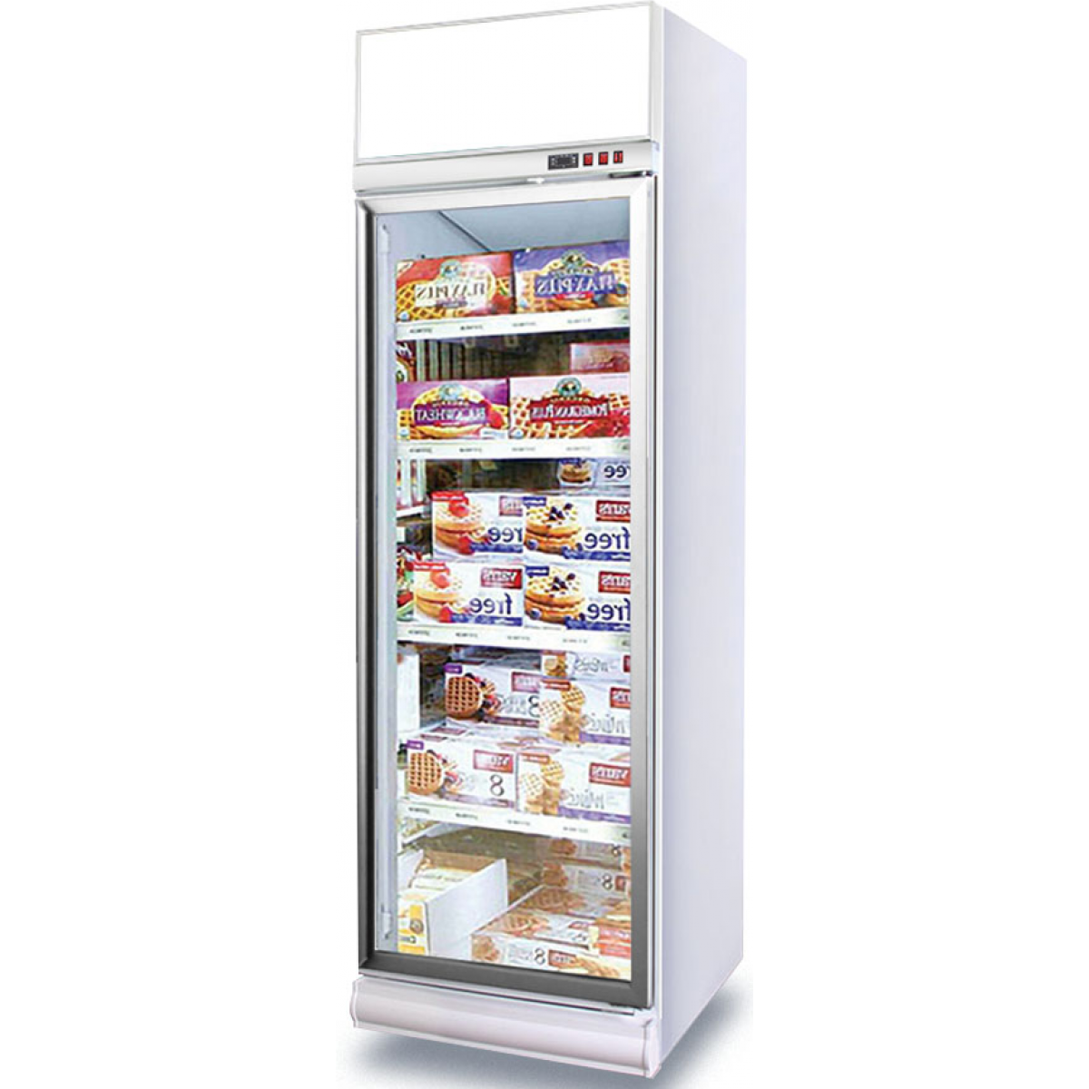 Luen Pun 聯品 LG4-580LF-HW 580公升 低溫鋁合金單門風冷展示櫃 (黑框)