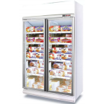 Luen Pun 聯品 LG4-980LF-2HW 980公升 低溫鋁合金雙門展示櫃 (銀框)