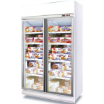 Luen Pun 聯品 LG4-990LF-2HW 990公升 低溫鋁合金雙門展示櫃 (黑框)