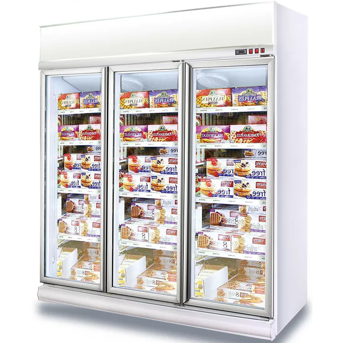 Luen Pun 聯品 LG4-1490LF-3HW 1490公升 低溫三門鋁合金展示櫃 (銀框)