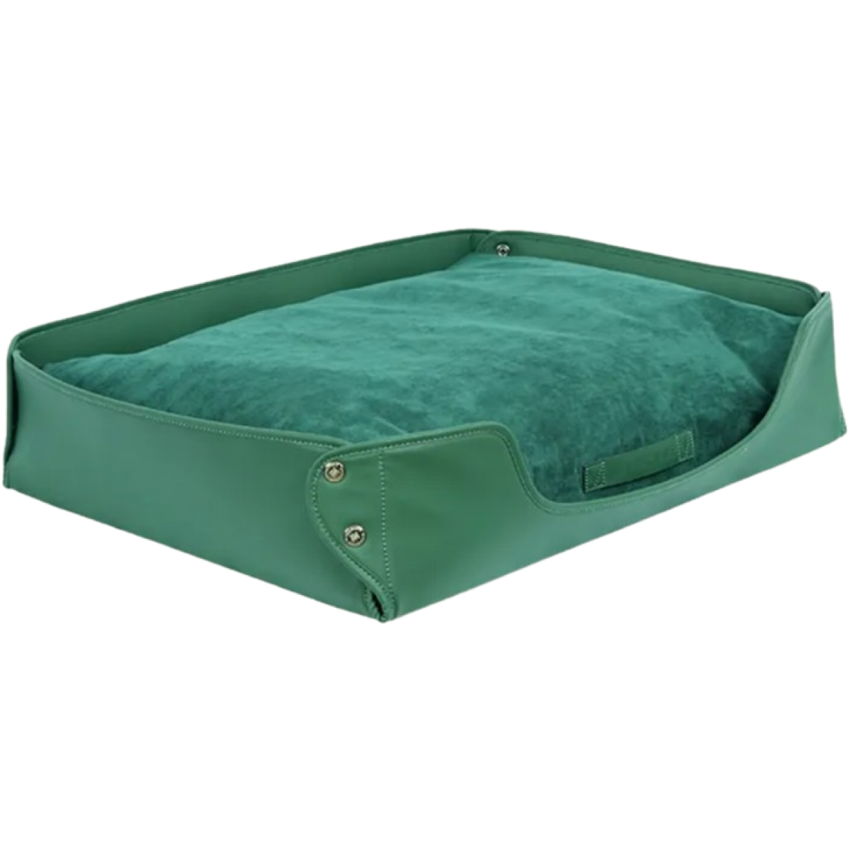 VITAL WAVE WD-1-1 皮革絨感寵物矩形窩墊 (芳春綠色)