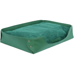 VITAL WAVE WD-1-1 皮革絨感寵物矩形窩墊 (芳春綠色)