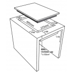 Garwoods 樂思 EC-7130IC 29厘米 2800W 單頭嵌入式/座檯式電磁爐 (拉絲鉛灰)