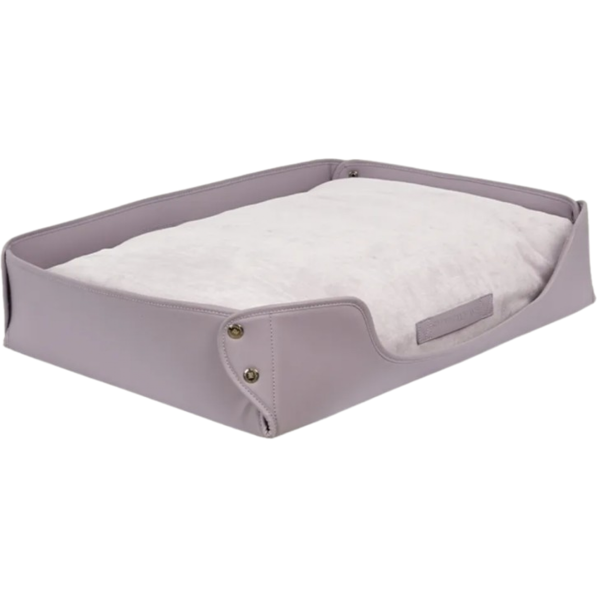 VITAL WAVE WD-1-3 皮革絨感寵物矩形窩墊 (素秋紫色)