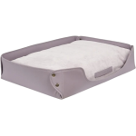 VITAL WAVE WD-1-3 皮革絨感寵物矩形窩墊 (素秋紫色)
