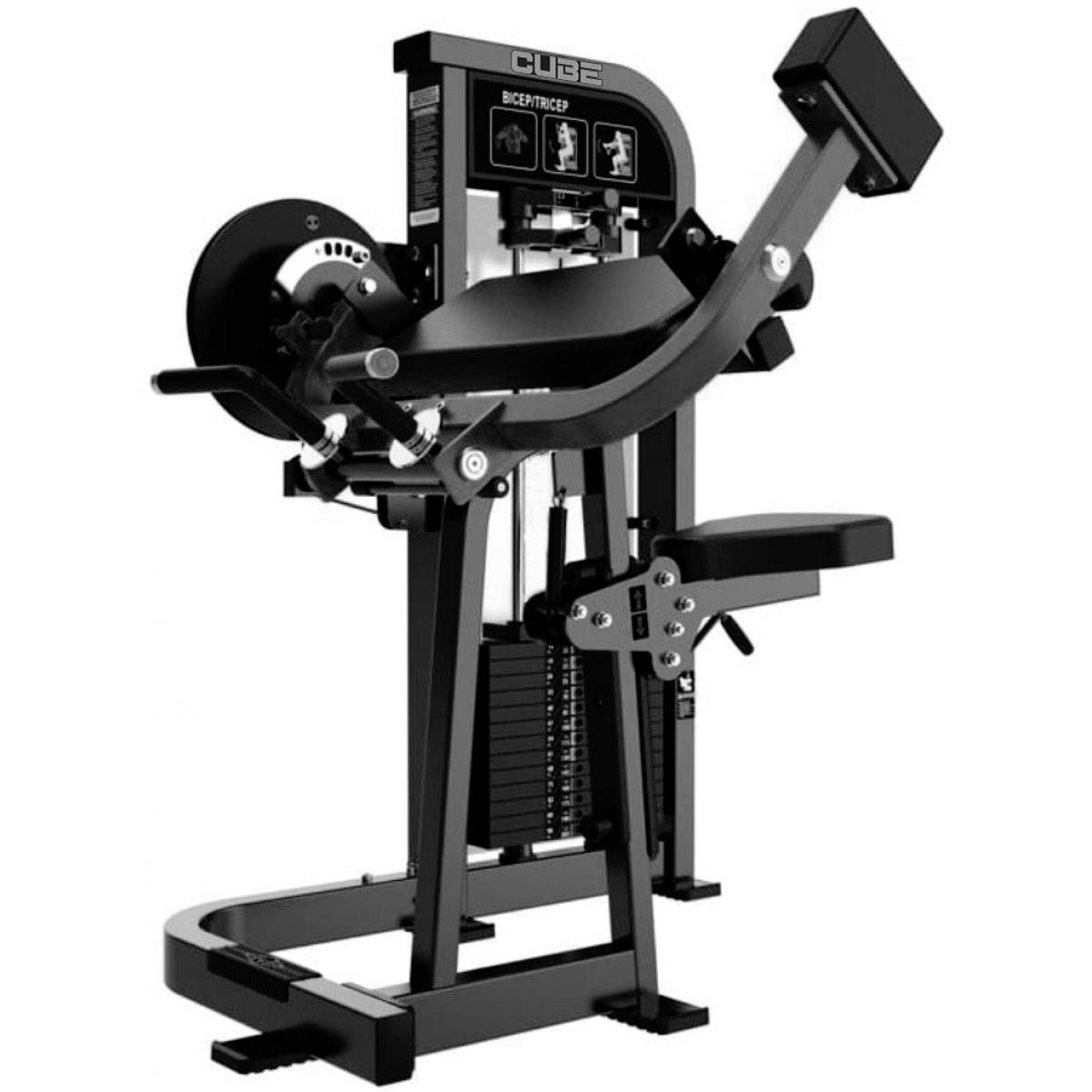 Cube KT-026 二頭彎舉 + 三頭伸展雙功能訓練機