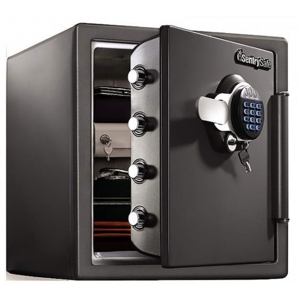 SentrySafe STW123GDC 防火防水電子密碼鑰匙雙重鎖保險箱