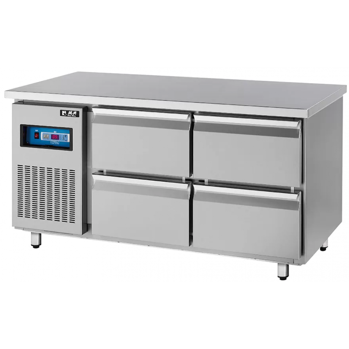 RUEY SHING 瑞興 RS-TD004 200公升 雙抽屜式工作台冷藏櫃 (風冷)