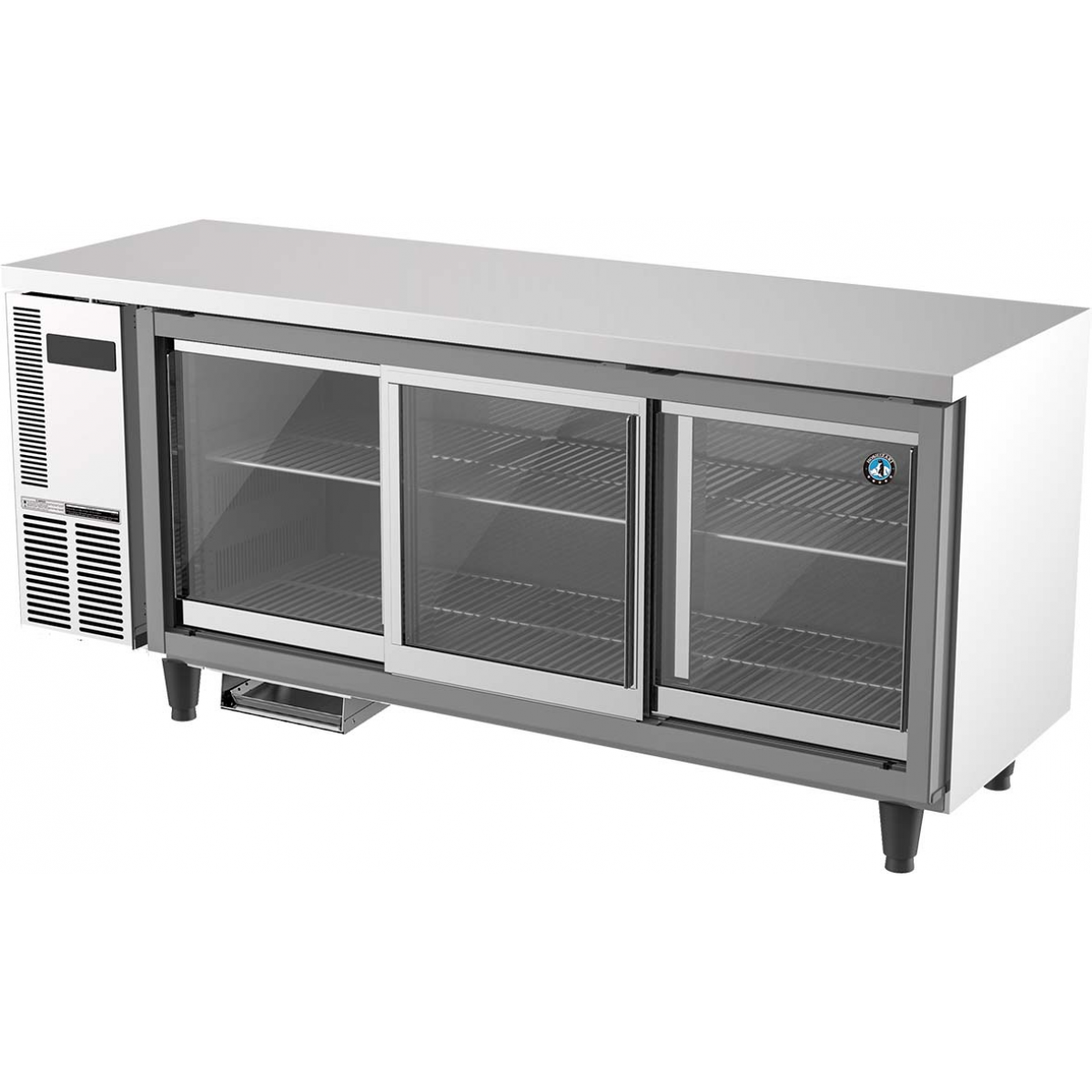 Hoshizaki 星崎 RT-186MA-SSG 401公升 銀星玻璃趟門平台冷藏櫃