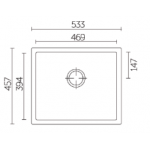 Carysil Salsa S-100-Nera 廚房水槽 (黑色)